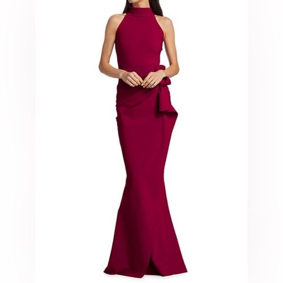 Chiara Boni Gudrum long evening dress size 10 garnet - Picture 2 of 12